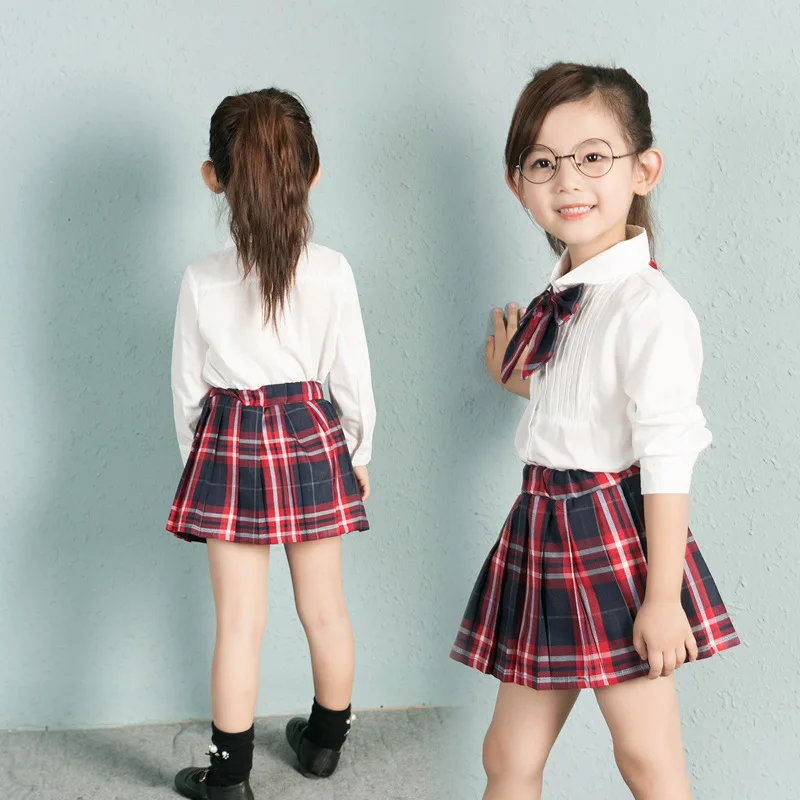 Baby Girl Clothing Sets New 2017 Cotton School Outfits White Shirts + Plaid Skirts 2 PCS/set for Girls Princess Clothes GDR169
Baby Girl Clothing Sets New 2017 Cotton School Outfits White Shirts + Plaid Skirts 2 PCS/set for Girls Princess Clothes GDR169