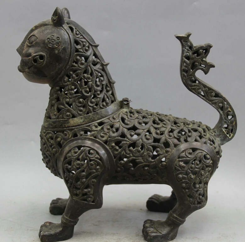 song voge gem S1844 11" China Chinese Dynasty palace Bronze Animal Beast Statue Sculpture carve Zun
song voge gem S1844 11" China Chinese Dynasty palace Bronze Animal Beast Statue Sculpture carve Zun