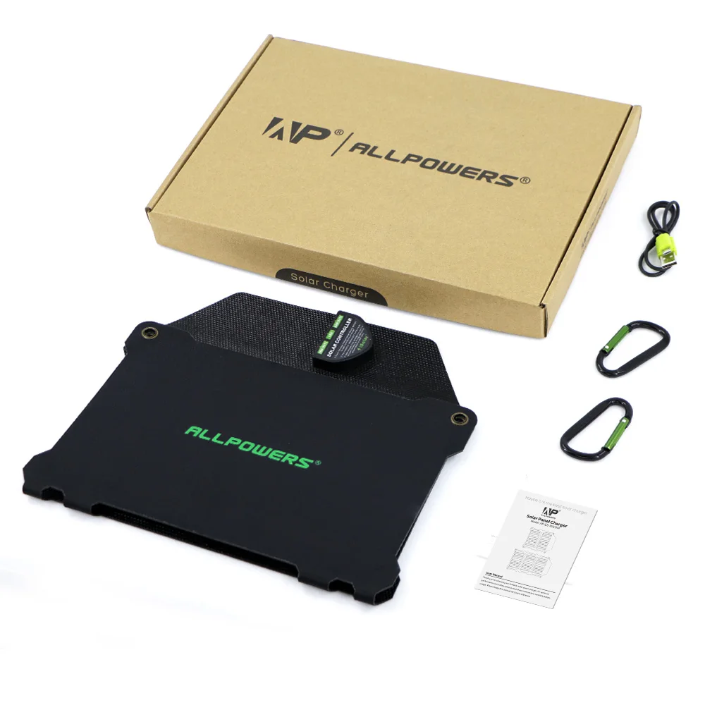 ALLPOWERS Solar Panels Charger Waterproof Solar Charger for iPhone 7 8 X Xr Xs max Huawei P30 Mate 30 Pro Samsung Xiaomi 10 etc.
ALLPOWERS Solar Panels Charger Waterproof Solar Charger for iPhone 7 8 X Xr Xs max Huawei P30 Mate 30 Pro Samsung Xiaomi 10 etc.