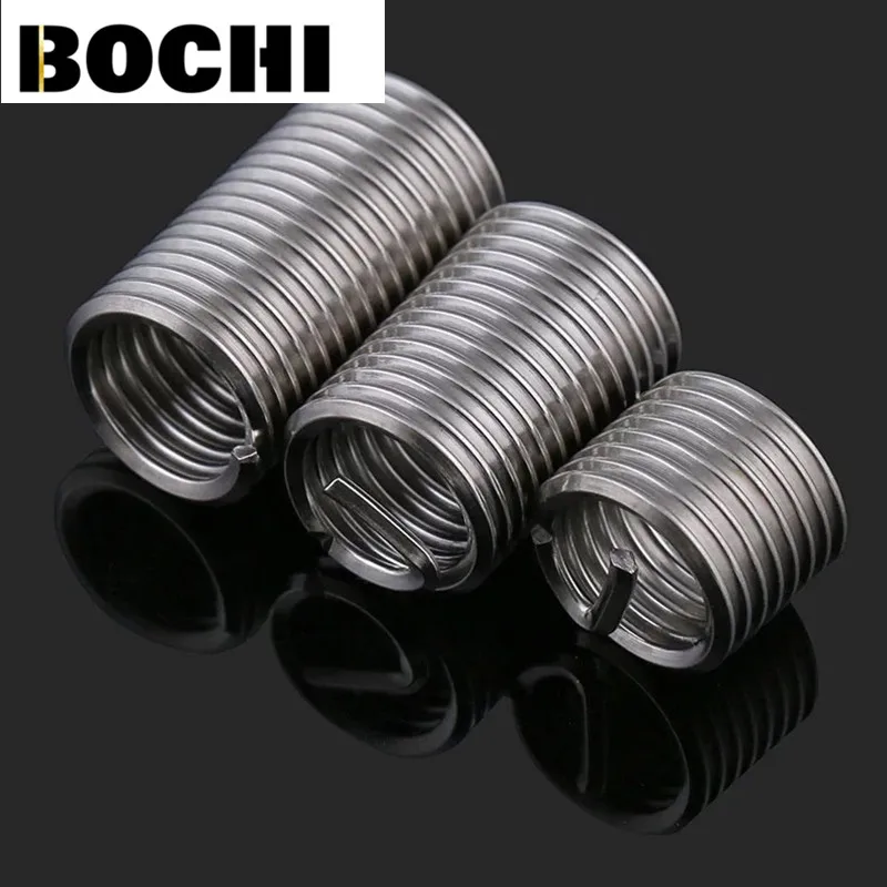 

10pcs M12*1/*1.25/*1.5*1D-3D Wire Thread Insert , M7-M11 Screw Bushing , 304 stainless steel Wire Screw Sleeve Thread Repair