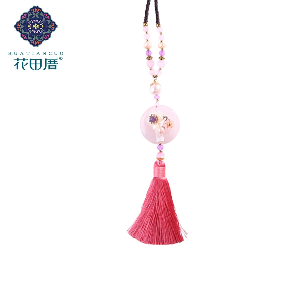 Ethnic Handmade Tassel Green Stone Pink Round Shell Safety Button J ade Pendant Personalized Necklace Women Accessories CL-18016
Ethnic Handmade Tassel Green Stone Pink Round Shell Safety Button J ade Pendant Personalized Necklace Women Accessories CL-18016