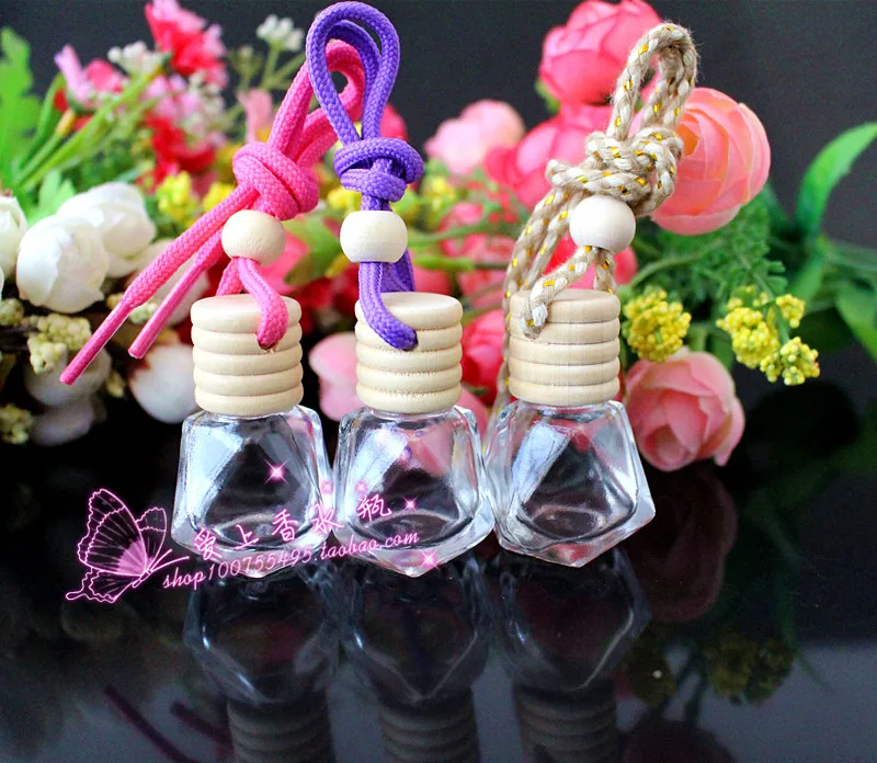 FMV45-8ML Transparent Glass Pendant Diamond Car Perfume Bottle with Wooden Cover 100pcs/lot
FMV45-8ML Transparent Glass Pendant Diamond Car Perfume Bottle with Wooden Cover 100pcs/lot