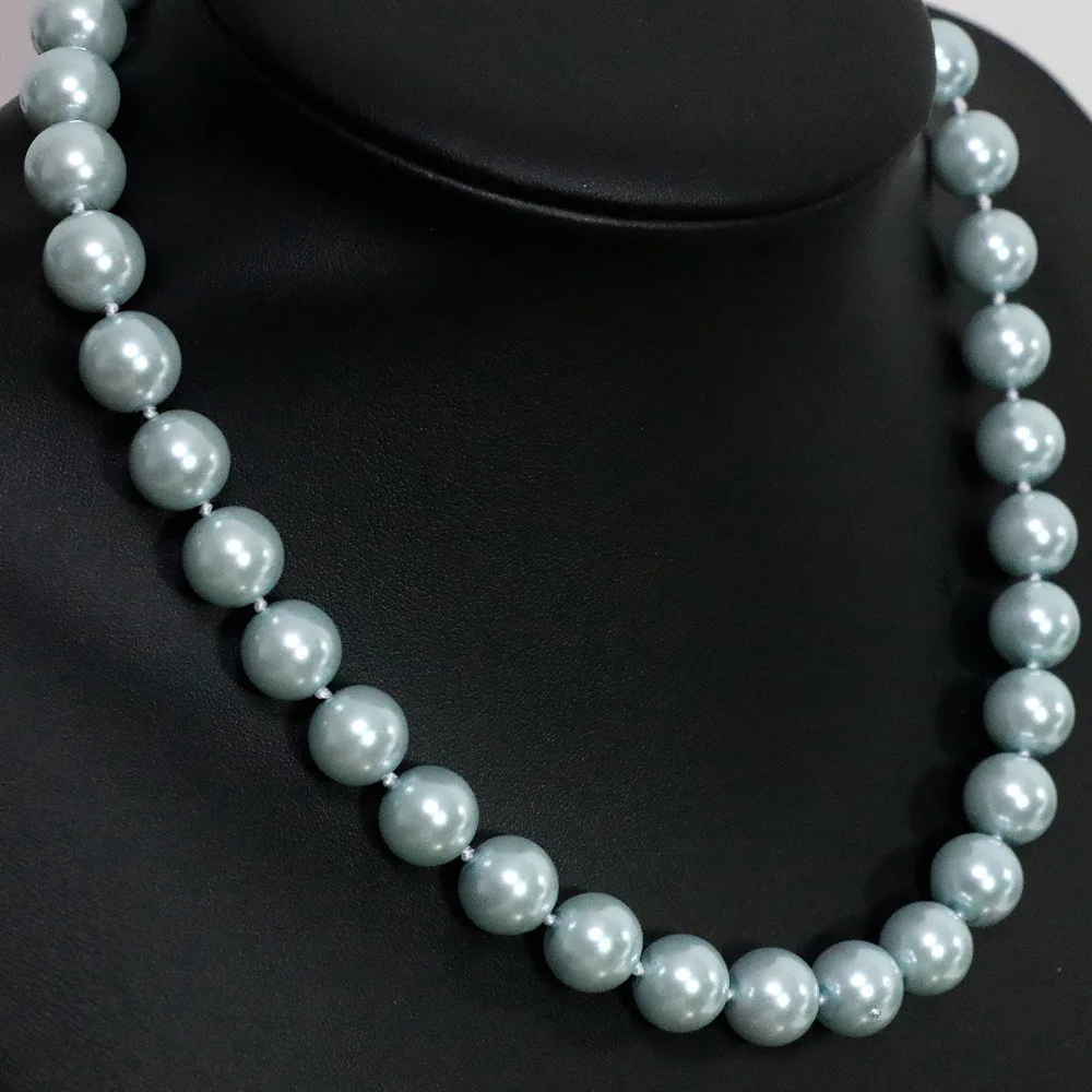 Beautiful light sky blue round shell simulated-pearl 8,10,12,14mm lovely beads necklace women charms jewelry 18inch B1486
Beautiful light sky blue round shell simulated-pearl 8,10,12,14mm lovely beads necklace women charms jewelry 18inch B1486