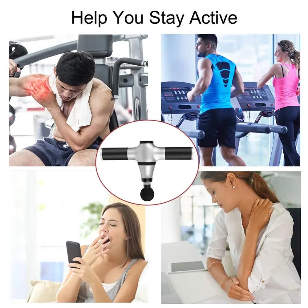 Muscle Massage Gun Upgrade Professional 5 Heads Handheld Deep Tissue Massaging Machine Waterproof Drill Gun Fitness Equipment
Muscle Massage Gun Upgrade Professional 5 Heads Handheld Deep Tissue Massaging Machine Waterproof Drill Gun Fitness Equipment