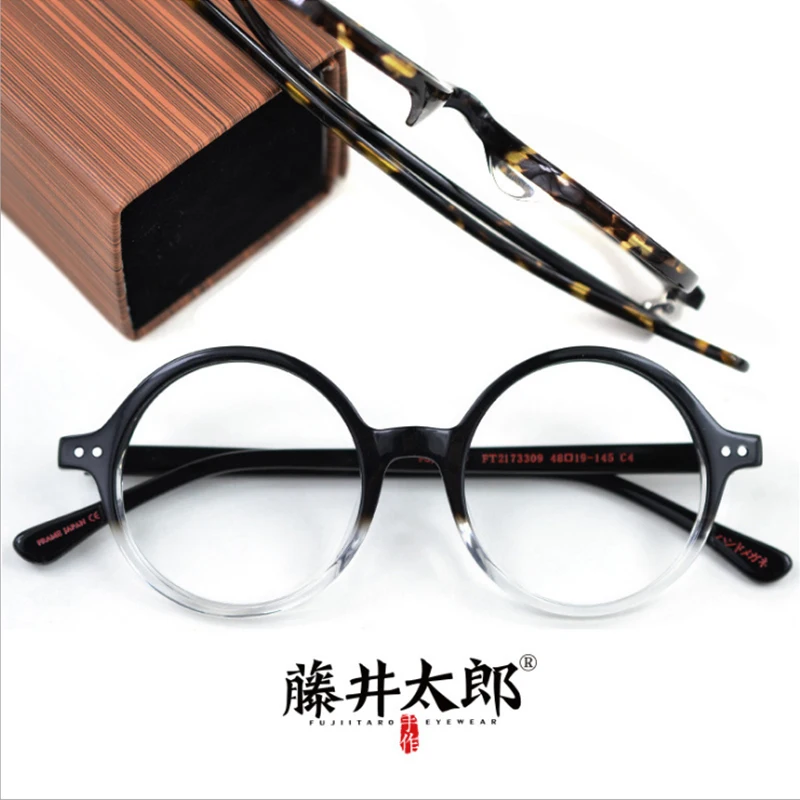 TARO FUJII Optical Eyeglasses Frame Men Women Retro Round Prescription Computer Glasses Spectacle Frame Clear Lens Female Oculos
TARO FUJII Optical Eyeglasses Frame Men Women Retro Round Prescription Computer Glasses Spectacle Frame Clear Lens Female Oculos