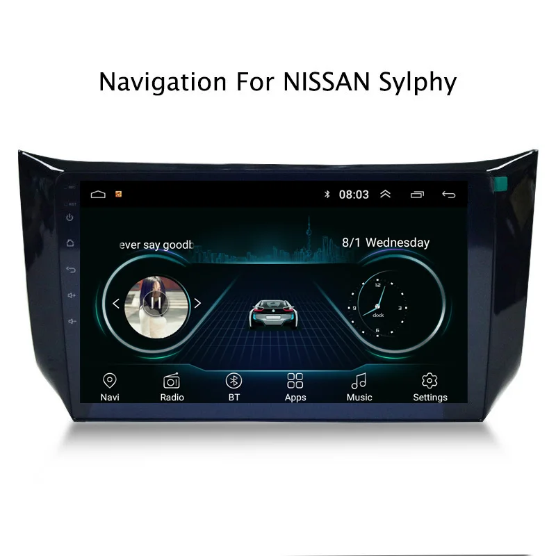 10 1 "2.5D IPS Android 8 автомобильный DVD GPS плеер для Nissan Sylphy 2016 2018 Радио стерео головное