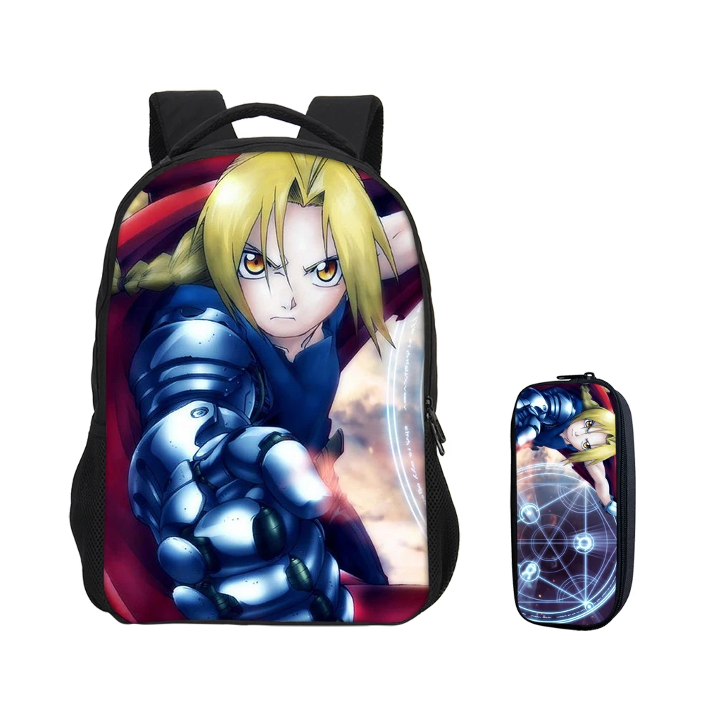 VEEVANV 2 PCS/SET 3D Printing FULLMETAL ALCHEMIST School Bags Kids School Laptop Backpack Personality Bookbags For Boys Bag Gift
VEEVANV 2 PCS/SET 3D Printing FULLMETAL ALCHEMIST School Bags Kids School Laptop Backpack Personality Bookbags For Boys Bag Gift
