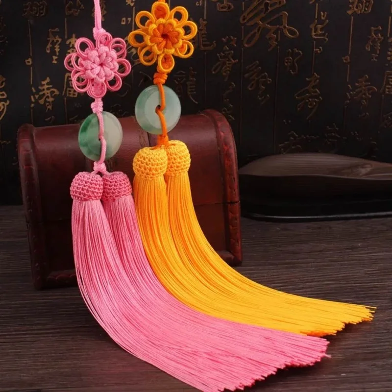 Top Jade Safe Buckle Double Tassel Smooth Chinese Knot Charm Accessories Pendant Car Pendant Musical Instruments Jungle Costumes
Top Jade Safe Buckle Double Tassel Smooth Chinese Knot Charm Accessories Pendant Car Pendant Musical Instruments Jungle Costumes
