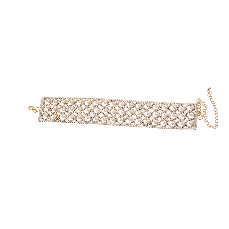 2018 Новый Воротник Чокеры Кристалл Rhinestone колье Цепочки и ожерелья s Для женщин