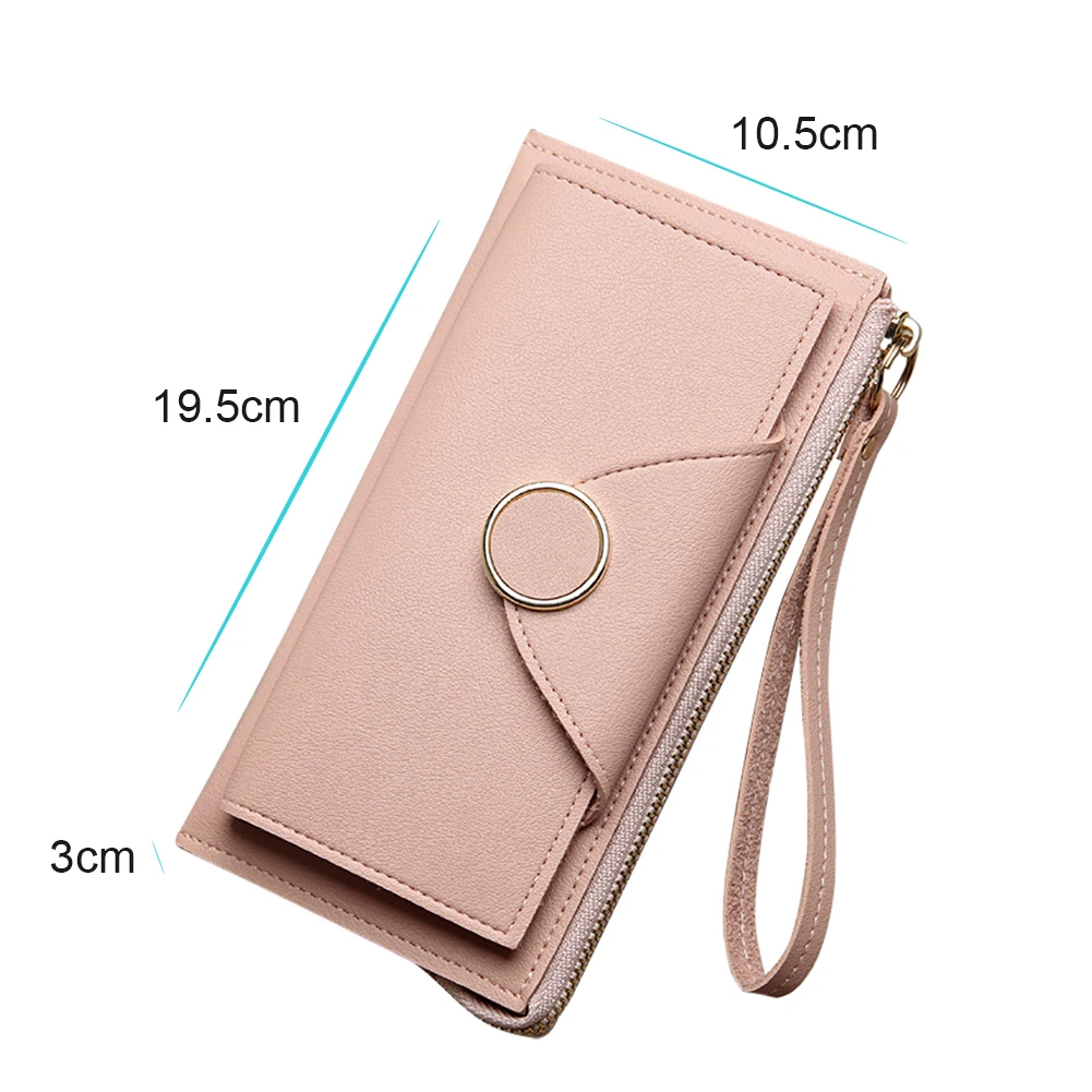 Fashion Bifold Women Long Wallet Zipper Purse Card Holder Hand Strap Clutch
Fashion Bifold Women Long Wallet Zipper Purse Card Holder Hand Strap Clutch