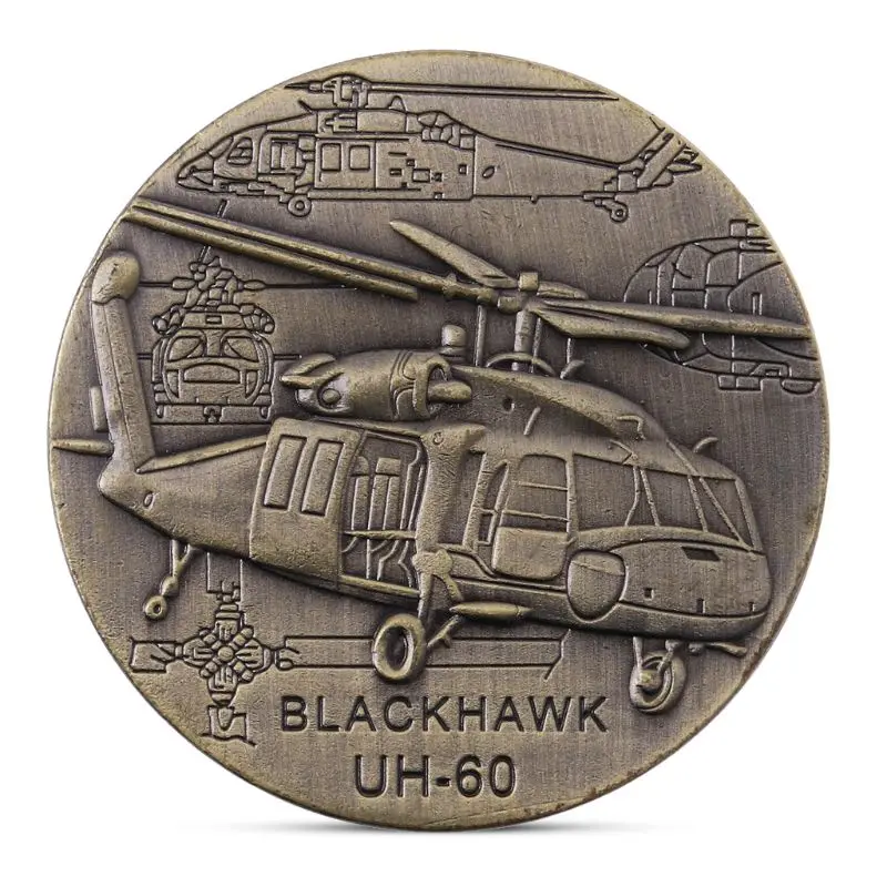 Черный ястреб утилита для вертолета Памятная коллекция монет подарочный сувенир