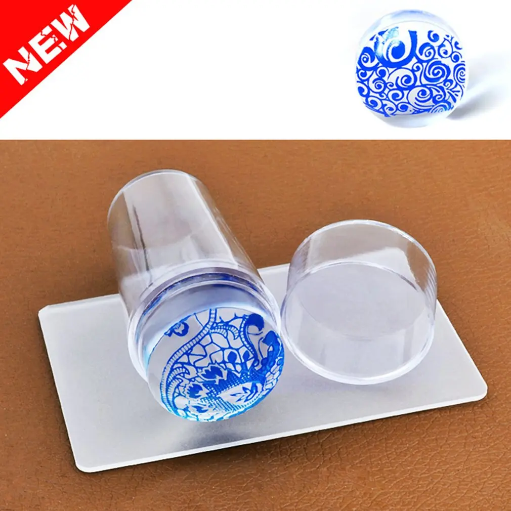 Transparent Silicone Head Nail Art Jelly Seal With Cover Stamps Stamping Nail Polish Nail Art Scraper DIY Tool With Matte Handle
Transparent Silicone Head Nail Art Jelly Seal With Cover Stamps Stamping Nail Polish Nail Art Scraper DIY Tool With Matte Handle