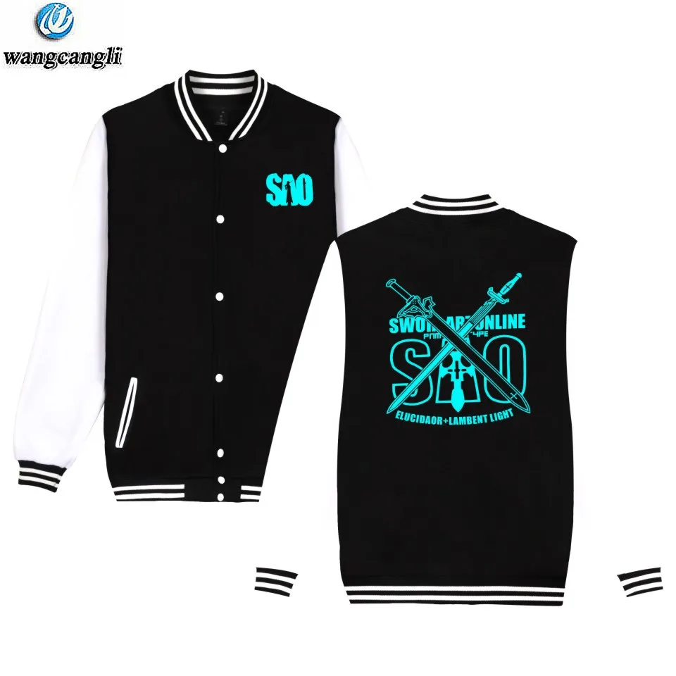 Sword Art Online Baseball Jacket Coat Sao Japan Hot Anime Hoodies Kirito Elucidator Dark Repulsor Swordsman Sweatshirt Clothing
Sword Art Online Baseball Jacket Coat Sao Japan Hot Anime Hoodies Kirito Elucidator Dark Repulsor Swordsman Sweatshirt Clothing