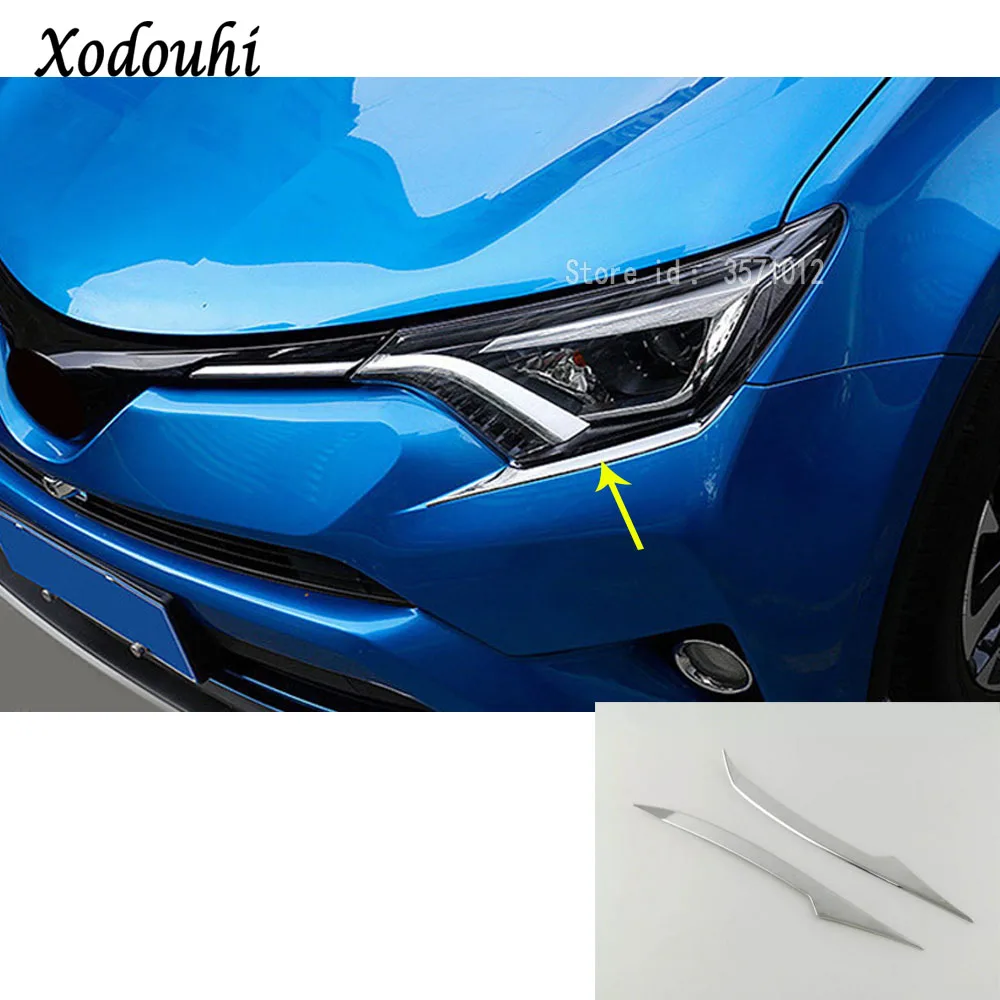 For Toyota RAV4 2016 2017 2018 Car Styling Body Head Front Eyebrow/Trim Light Lamp Frame Stick ABS Chrome Hoods Moulding 2pcs
For Toyota RAV4 2016 2017 2018 Car Styling Body Head Front Eyebrow/Trim Light Lamp Frame Stick ABS Chrome Hoods Moulding 2pcs