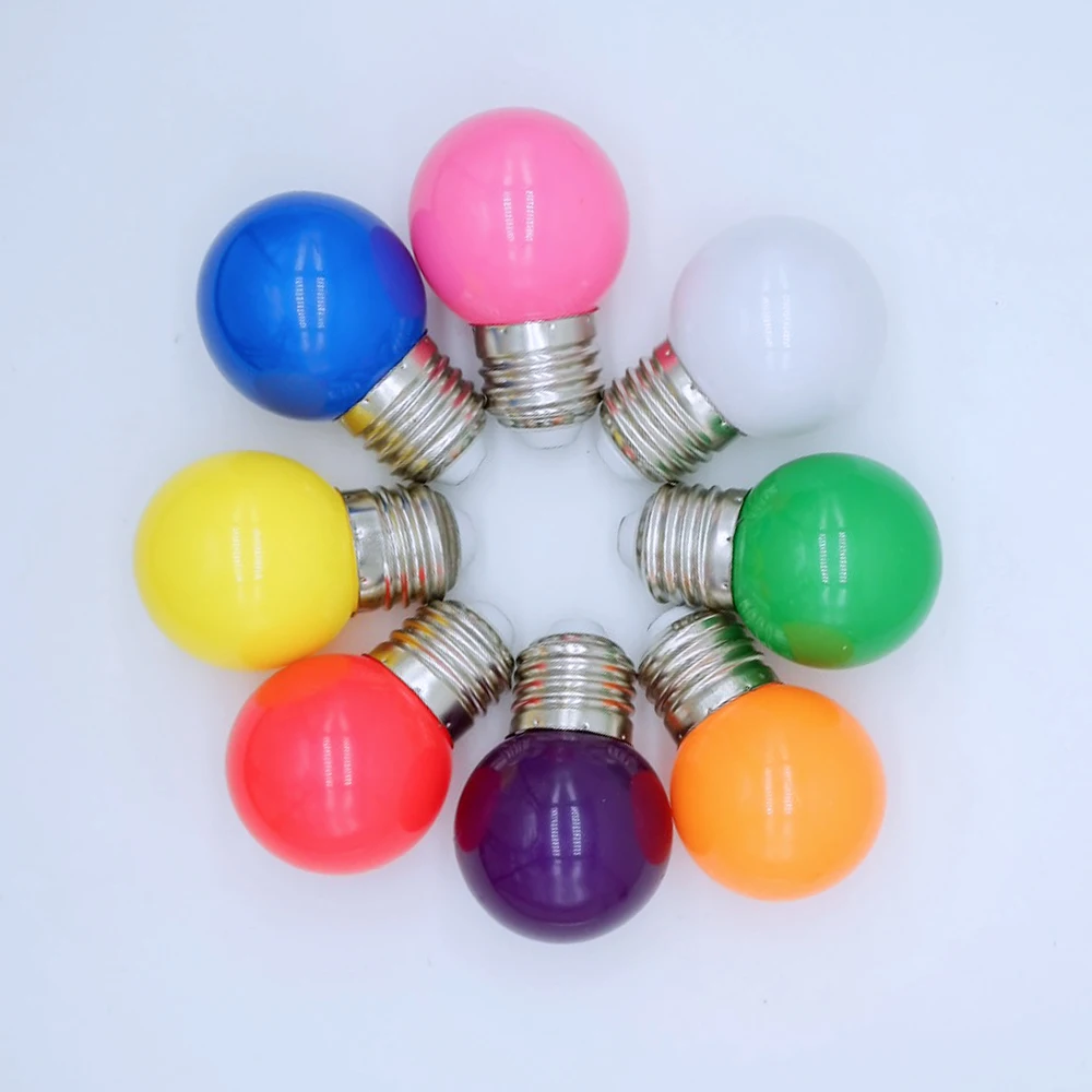 G45 LED Light Bulb E27 1W 220V 8 Colors Atmosphere Night Light Table Lamp for Bedroom Store Signboard Christmas Party Decoration
G45 LED Light Bulb E27 1W 220V 8 Colors Atmosphere Night Light Table Lamp for Bedroom Store Signboard Christmas Party Decoration