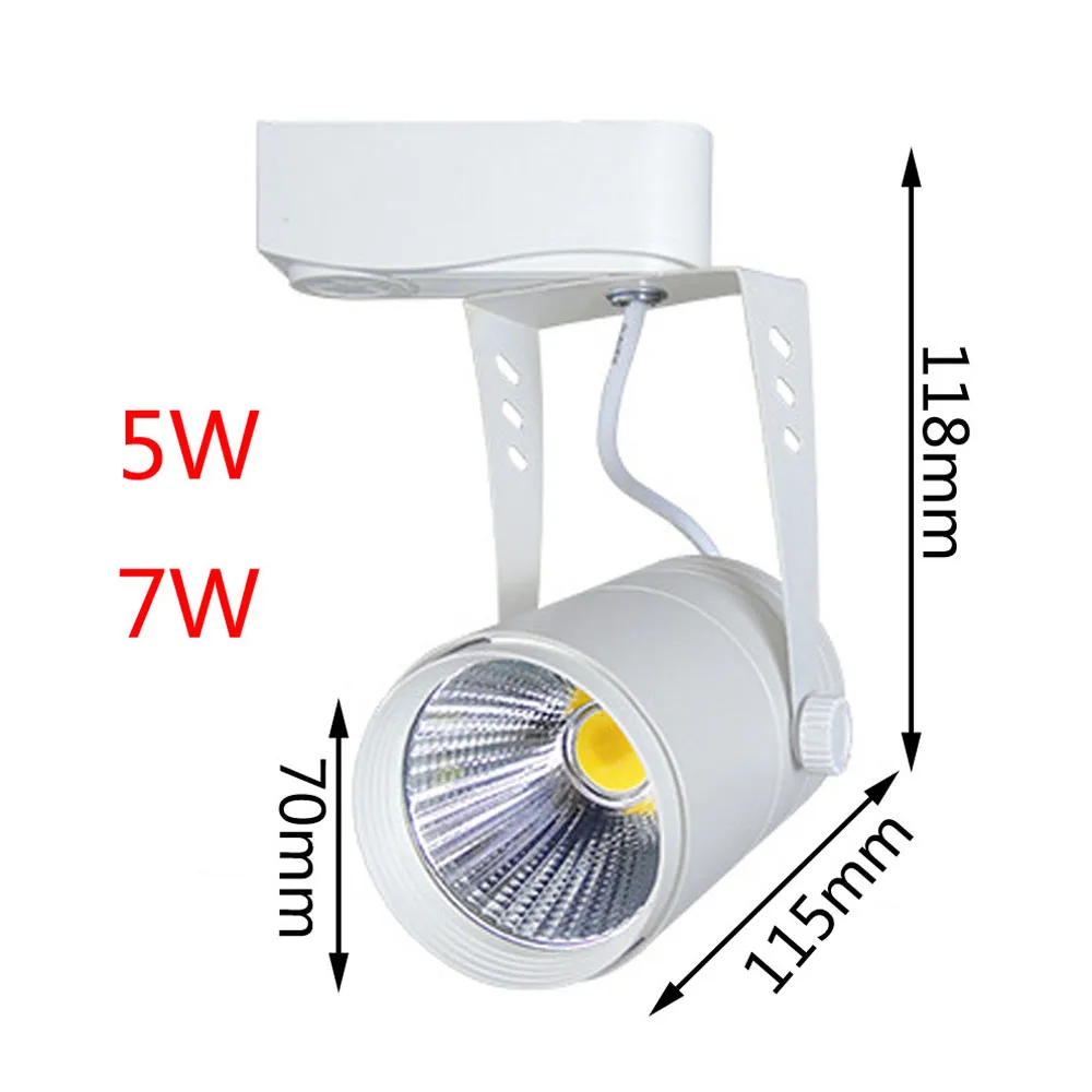 X10 Led COB tracking light 5W7W12W15W20W30W lamp clothing store ceiling spotlights led track spot guide lights | Лампы и освещение