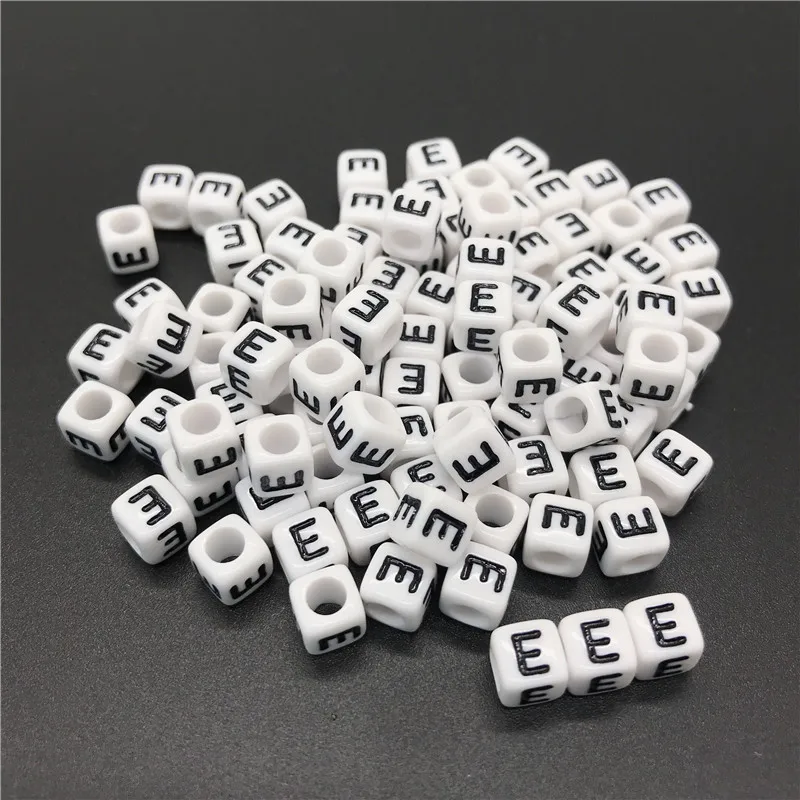 100pcs 6mm Letter Beads Square Alphabet Beads Acrylic Beads DIY Jewelry Making For Bracelet Necklace Accessories#E
100pcs 6mm Letter Beads Square Alphabet Beads Acrylic Beads DIY Jewelry Making For Bracelet Necklace Accessories#E