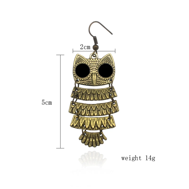 Ladies Bohemian Retro Owl Earrings Pendants Earrings Alloy Hook High Quality Earring Wholesale
Ladies Bohemian Retro Owl Earrings Pendants Earrings Alloy Hook High Quality Earring Wholesale