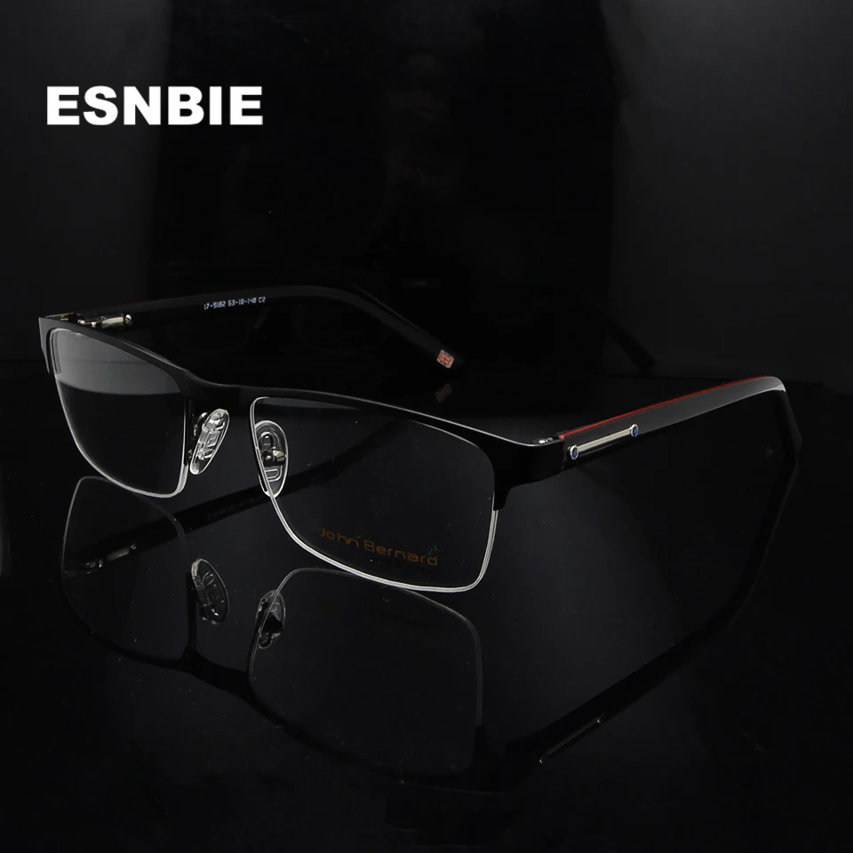 ESNBIE Alloy Metal Optical Frames Man Square Eyeglasses Frames Half Frame Glasses Myopia Prescription Eyewear Semi-Rimless Glass
ESNBIE Alloy Metal Optical Frames Man Square Eyeglasses Frames Half Frame Glasses Myopia Prescription Eyewear Semi-Rimless Glass