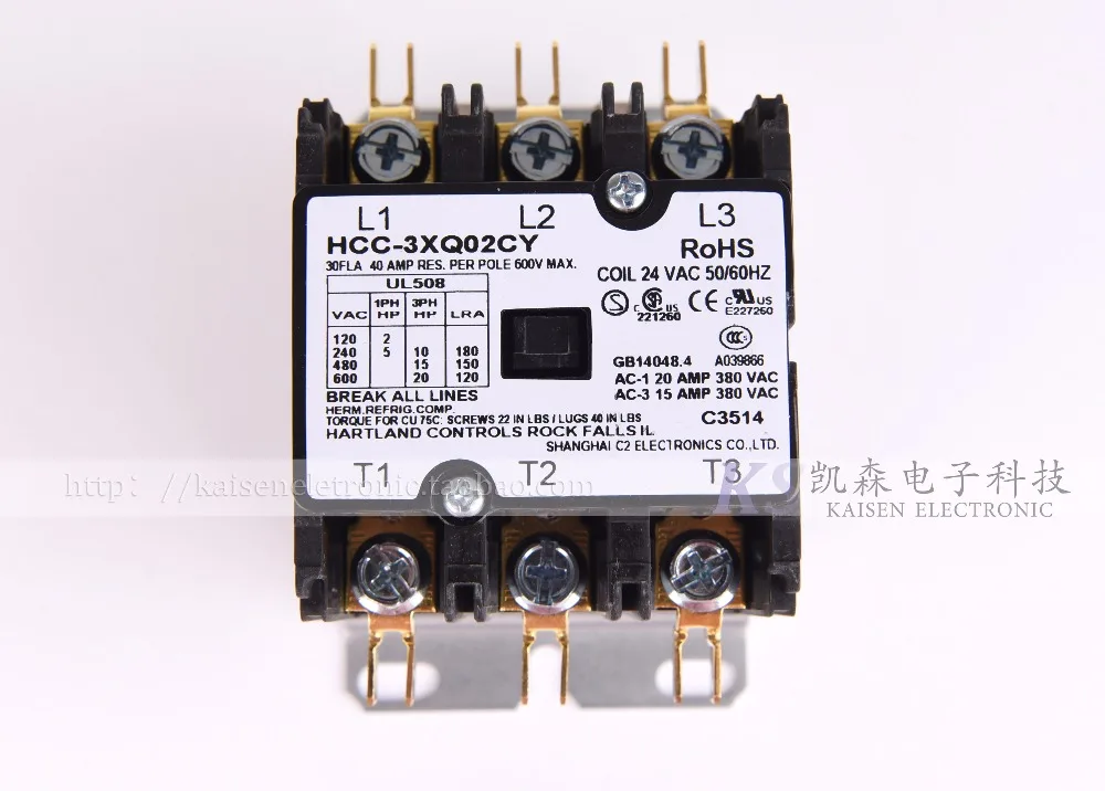 Бесплатная доставка Высокое качество поставки 24 В 30A HCC-3XQ02CY Hartland контроль Американский трехфазный контактор переменного тока
Бесплатная доставка Высокое качество поставки 24 В 30A HCC-3XQ02CY Hartland контроль Американский трехфазный контактор переменного тока