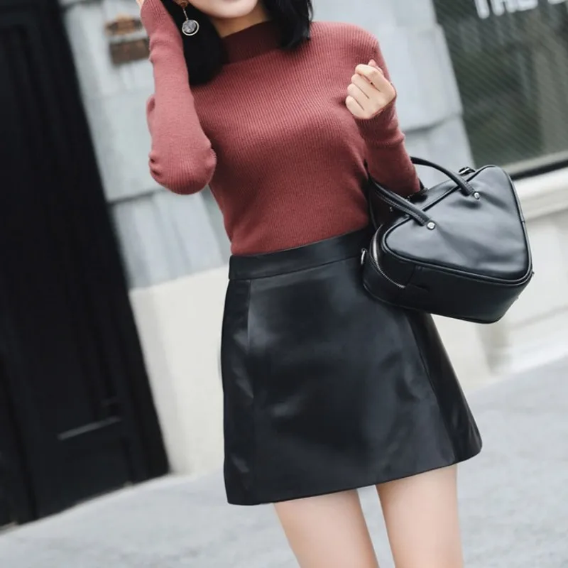 Hot Selling Sexy Women Bandage Sheepskin Skirt Autumn Fashion Clothes For Ladies Zipper High Waist Leather Skirt Women Green Red
Hot Selling Sexy Women Bandage Sheepskin Skirt Autumn Fashion Clothes For Ladies Zipper High Waist Leather Skirt Women Green Red