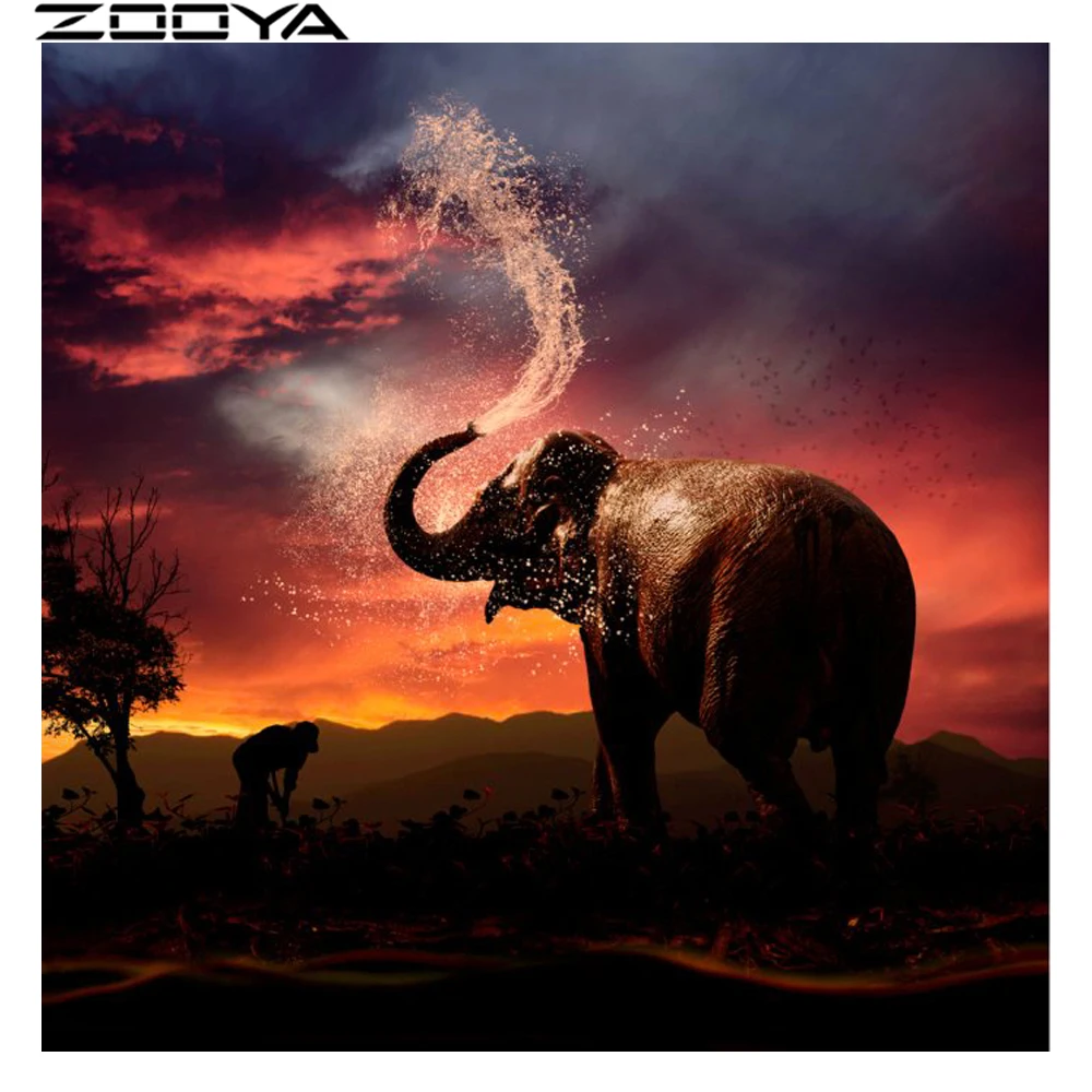 ZOOYA Diamond Painting Cross stitch Landscape Elephant Needlework Diamond Embroidery Pattern Hobbies and Crafts Home Decor R1060
ZOOYA Diamond Painting Cross stitch Landscape Elephant Needlework Diamond Embroidery Pattern Hobbies and Crafts Home Decor R1060