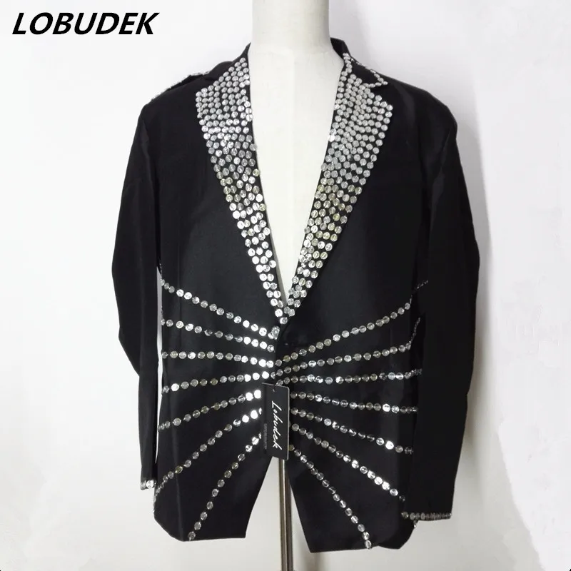 Male Black Rhinestones Blazer Outerwear Wedding Groom Party Casual Coat Fashion Singer prom Nightclub Host Performance Costume
Male Black Rhinestones Blazer Outerwear Wedding Groom Party Casual Coat Fashion Singer prom Nightclub Host Performance Costume