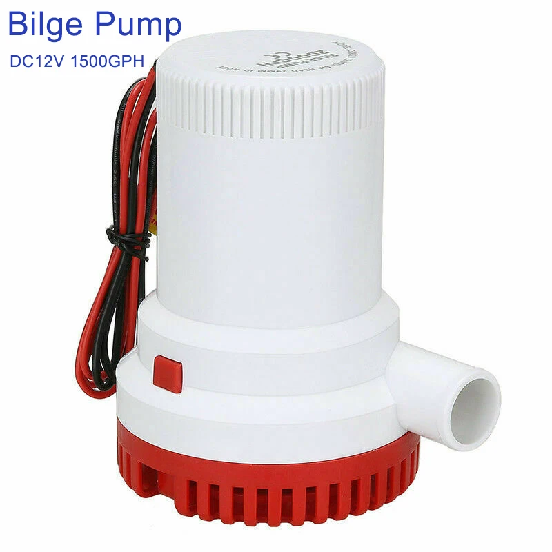 Auto Bilge Pump 1500GPH DC 12V Electric Water Pump For Aquario Submersible Seaplane Motor Homes Houseboat Boat
Auto Bilge Pump 1500GPH DC 12V Electric Water Pump For Aquario Submersible Seaplane Motor Homes Houseboat Boat
