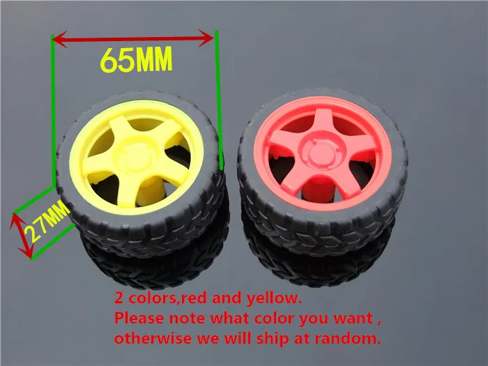 1pc K352 65mm Diameter Toy Car Rubber Tire TT Robot Deceleration Motor Wheel DIY Car Free Shipping
1pc K352 65mm Diameter Toy Car Rubber Tire TT Robot Deceleration Motor Wheel DIY Car Free Shipping
