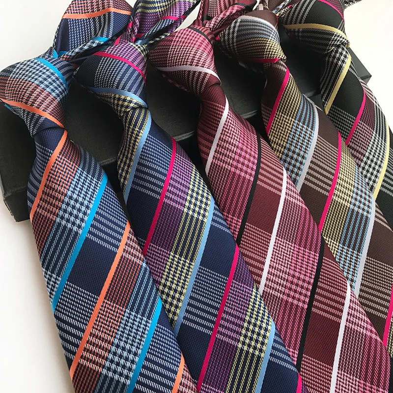 Mens Ties Silk New Design Plaid Triped Jacquard Woven Necktie Ties for Men Wedding Dress Formal Business Tie Slim Gravata 8cm
Mens Ties Silk New Design Plaid Triped Jacquard Woven Necktie Ties for Men Wedding Dress Formal Business Tie Slim Gravata 8cm