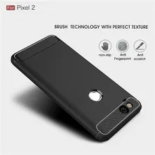 For Google Pixel 2 3 3A 4 XL case Slim Armor Soft Silicone Back Cover for Pixel 5 5A 4A 5G 6 6A 7 Pro Brushed Carbon Fiber Coque
