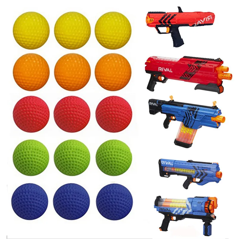 100 шт. шариковые пули для Nerf Rival Toy Gun Высокое качество Смешанные цвета Дартс Zeus Apollo