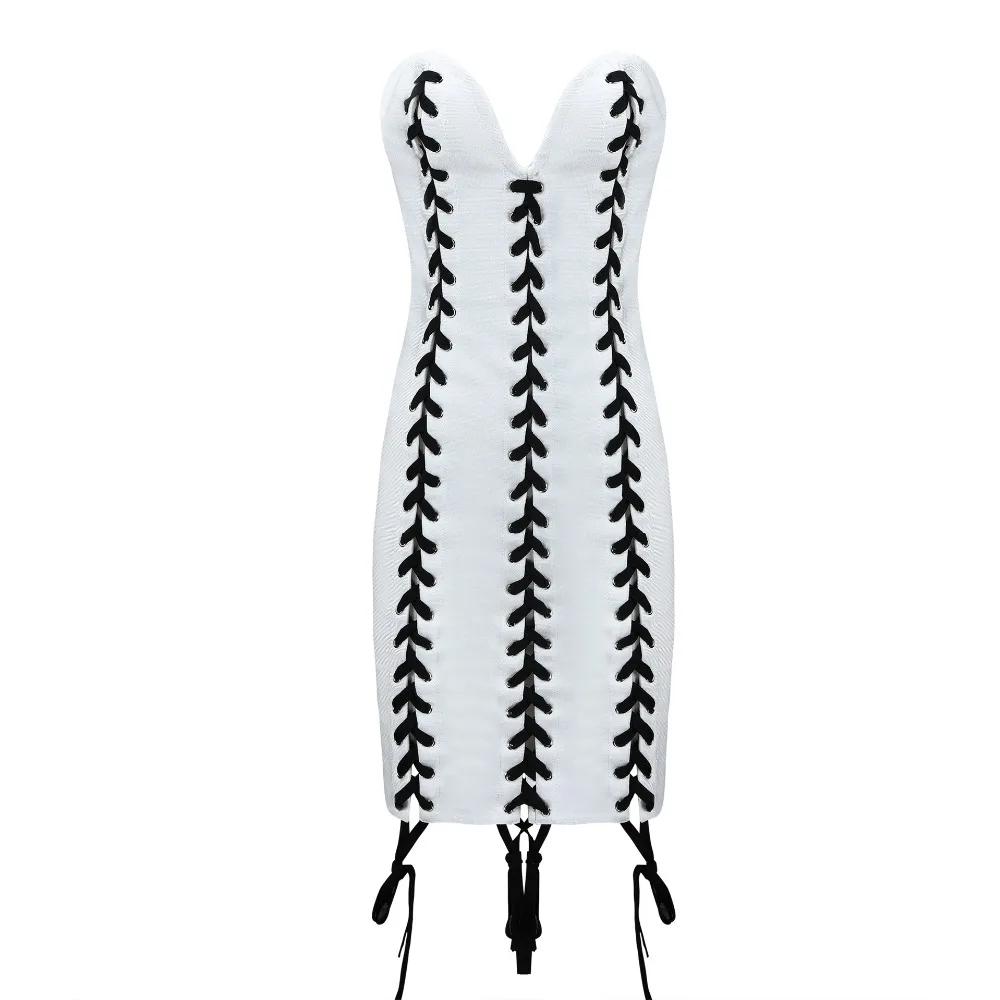 New Design Crop Top Women Bandage Dress Sexy Strapless Skinny Mini Dresses Celebrity Party Cocktail Sleeveless Rope HL Vestido
New Design Crop Top Women Bandage Dress Sexy Strapless Skinny Mini Dresses Celebrity Party Cocktail Sleeveless Rope HL Vestido