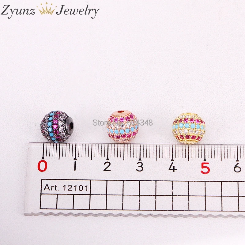 20PCS ZYZ316-5494 DIY Jewelry Making Bracelet CZ Brass Metal Micro Pave Cubic Zirconia Round Ball Bead Spacer Beads Findings
20PCS ZYZ316-5494 DIY Jewelry Making Bracelet CZ Brass Metal Micro Pave Cubic Zirconia Round Ball Bead Spacer Beads Findings