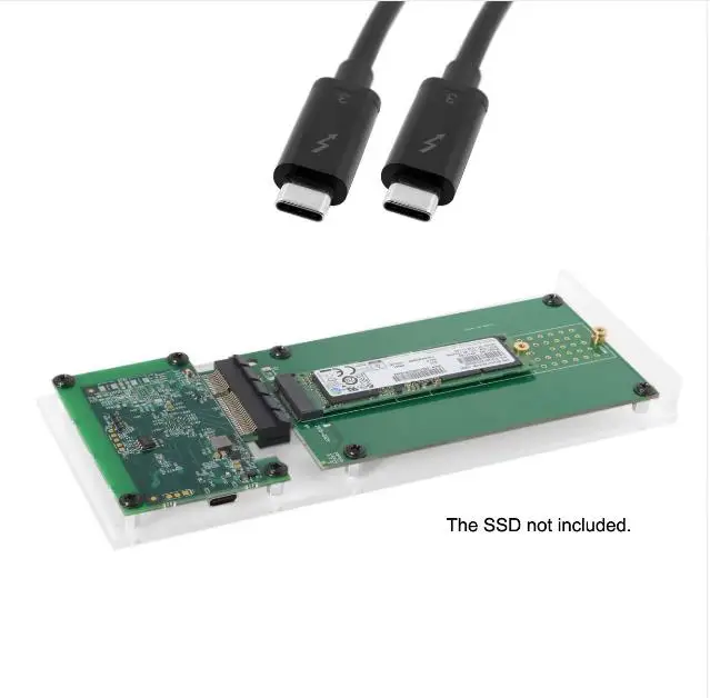 Thunderbolt 3 to PCI Express PCI-E to NGFF M-key NVME AHCI SSD Convert Case Cartridge
Thunderbolt 3 to PCI Express PCI-E to NGFF M-key NVME AHCI SSD Convert Case Cartridge