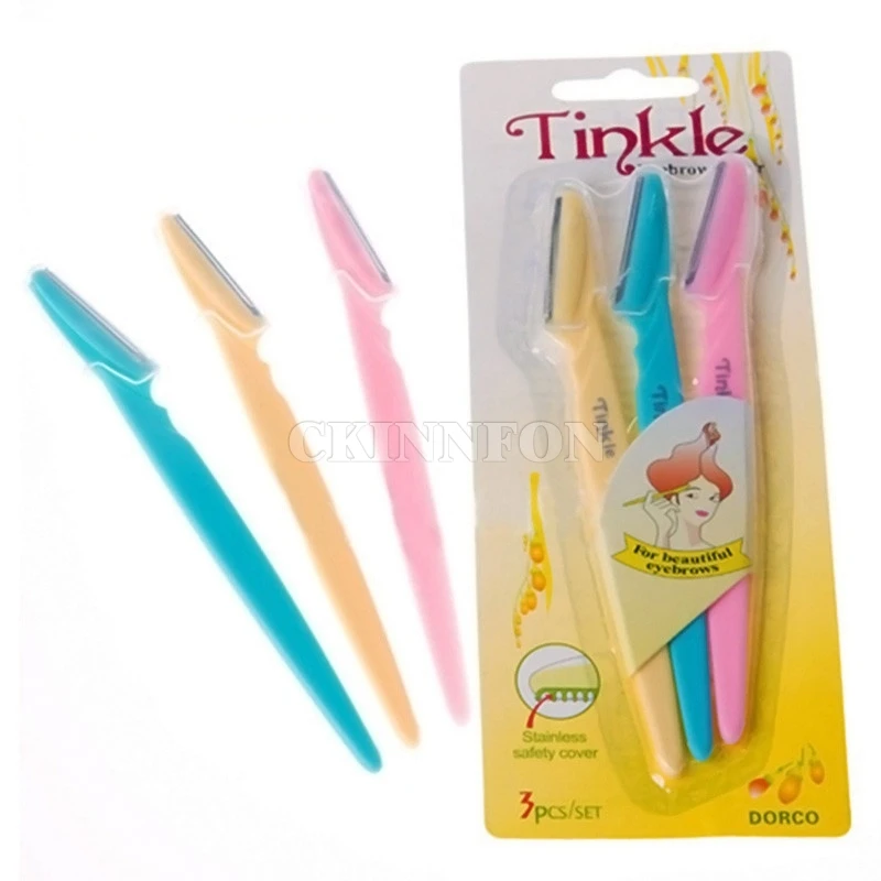 1000Sets 3Pcs/Lot/set Eye Brow Eyebrow Razor Trimmer Blade Knife Shaver Armpit lEG Lip Body Hair Remover Knife Facial Tool
1000Sets 3Pcs/Lot/set Eye Brow Eyebrow Razor Trimmer Blade Knife Shaver Armpit lEG Lip Body Hair Remover Knife Facial Tool
