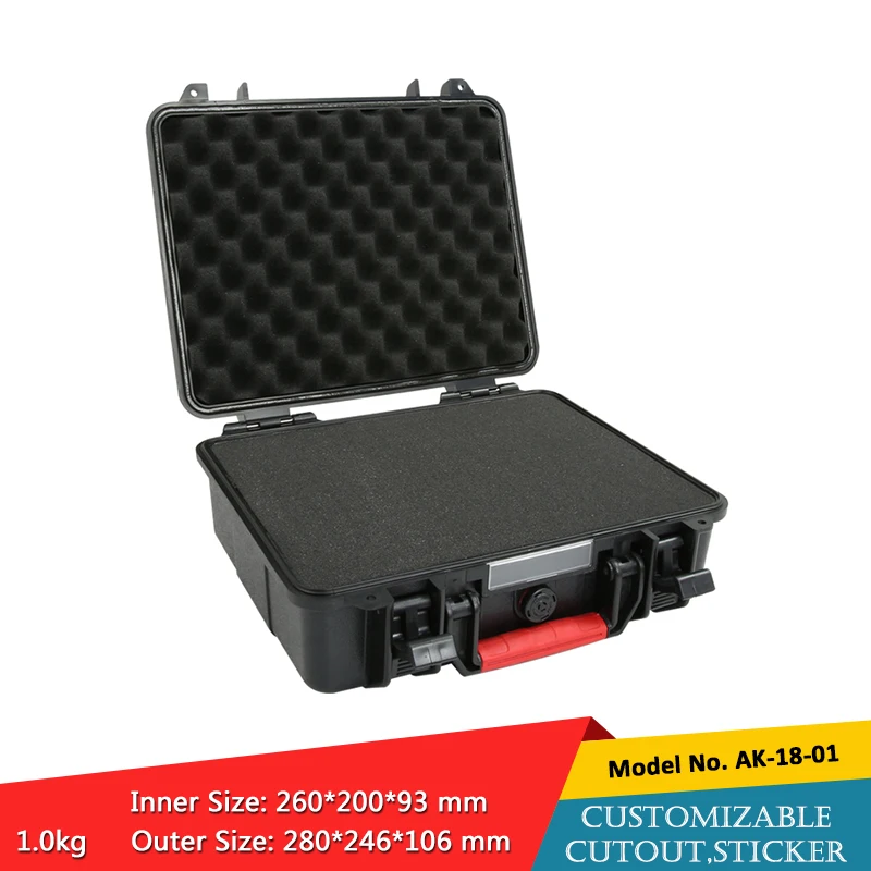 280*246*106mm IP67 hard plastic waterproof carrying case with foam inside szomk new plastic tool case
280*246*106mm IP67 hard plastic waterproof carrying case with foam inside szomk new plastic tool case