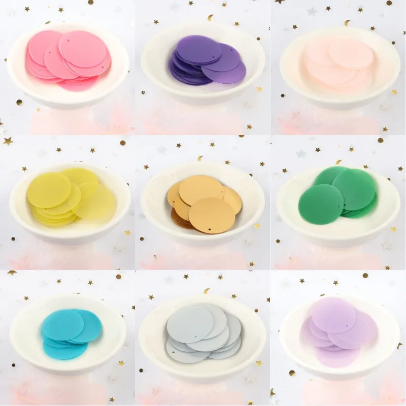 40Pcs/Lot 30mm Matte Sequin Large Round Sequins Paillettes Sewing Wedding craft,DIY Purpurina Para Manualidades For Dress Decro
40Pcs/Lot 30mm Matte Sequin Large Round Sequins Paillettes Sewing Wedding craft,DIY Purpurina Para Manualidades For Dress Decro