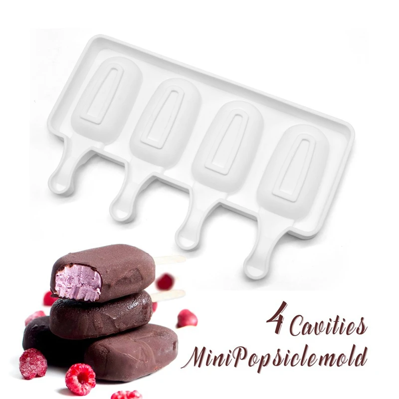 1Pc Popsicle Silicone Molds Homemade Food Grade Silicone Ice Cube Maker Ice lolly Mould Freezer 4-Cavity Ice Tray Ice Cream Mold
1Pc Popsicle Silicone Molds Homemade Food Grade Silicone Ice Cube Maker Ice lolly Mould Freezer 4-Cavity Ice Tray Ice Cream Mold