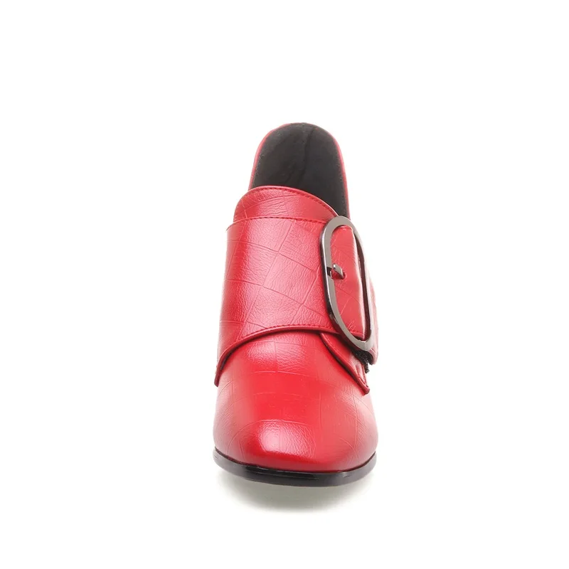 EGONERY Pumps Square Toe Office Lady Spring Career Solid Fashion Mature Big Buckle Convenient New Style Red Black Women Shoes
EGONERY Pumps Square Toe Office Lady Spring Career Solid Fashion Mature Big Buckle Convenient New Style Red Black Women Shoes