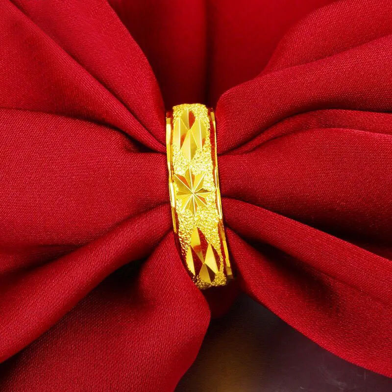 MxGxFam вышивка кольца (регулируемые) ювелирные изделия для женщин классический 24 k