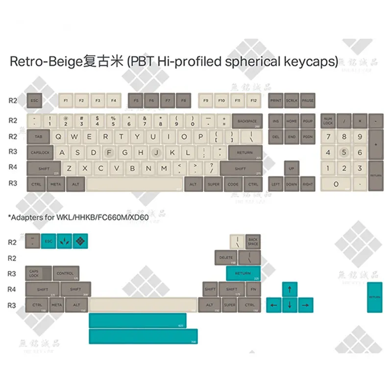 Ретро бежевый 134 клавиш SA PBT Keycap dye subbed Cherry MX switch keycaps для проводной USB Механическая