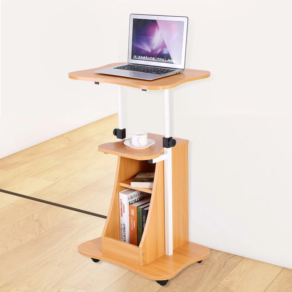 Laptop Cart Standing Notebook stylish Desk Table Storage Compartment with Wheel Height Adjustable
Laptop Cart Standing Notebook stylish Desk Table Storage Compartment with Wheel Height Adjustable