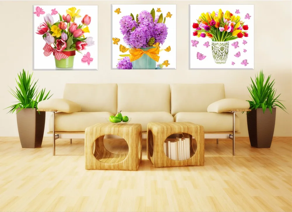 Garden decoration paintings tulips Frameless paintings European flowers 3 pieces spray paintings painted on canvas
Garden decoration paintings tulips Frameless paintings European flowers 3 pieces spray paintings painted on canvas