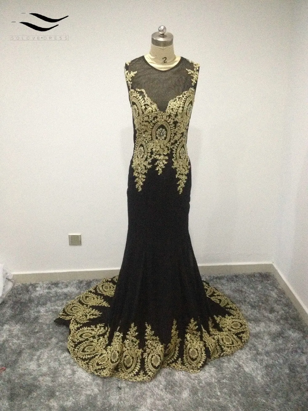 2018 Cap Sleeves Elegant Red Mermaid Evening Dresses 2018 Gold Lace Vestidos De fiesta Noche Largos Blanco SL-E256
2018 Cap Sleeves Elegant Red Mermaid Evening Dresses 2018 Gold Lace Vestidos De fiesta Noche Largos Blanco SL-E256