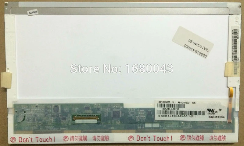 Экран для ноутбука BT101IW03 V.1 V.0 подходит B101AW03 HSD101PFW2 экран дисплей с поддержкой N101L6