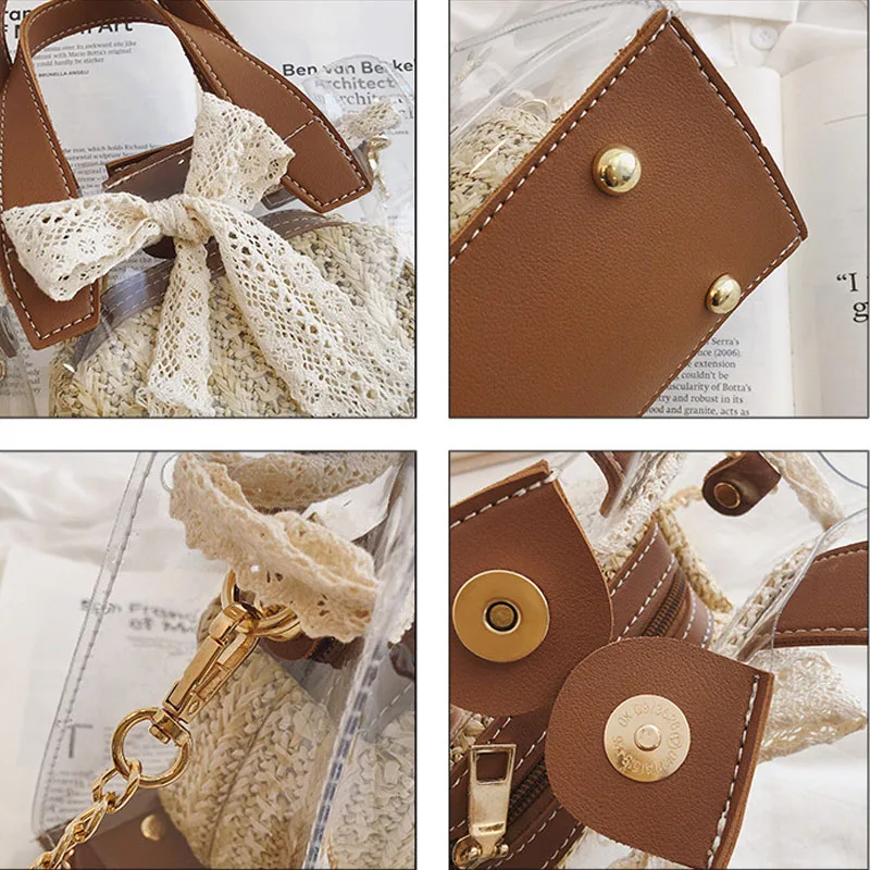 CASMOR Women Clear Transparent Bag Brand Design Scarves PVC Small Knitting Messenger Bags Female Crossbody Shoulder Bags
CASMOR Women Clear Transparent Bag Brand Design Scarves PVC Small Knitting Messenger Bags Female Crossbody Shoulder Bags
