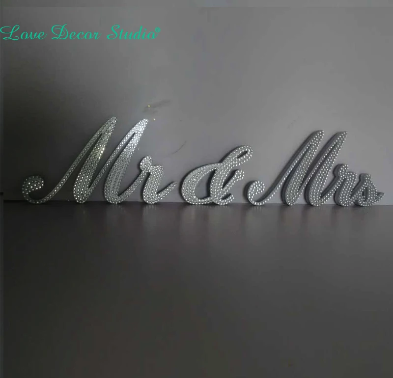 Mr & Mrs custom Silver Crystal Wedding Sign Wedding Reception Table Decorations Free Standing Wedding Letters Sweetheart Table
Mr & Mrs custom Silver Crystal Wedding Sign Wedding Reception Table Decorations Free Standing Wedding Letters Sweetheart Table
