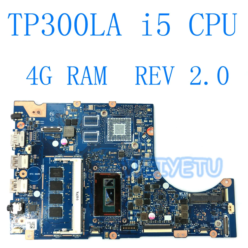 TP300L I5-4210U 4G RAM Материнская плата Asus TP300LA Q302LA Q302L TP300 TP300L TP300LD TP300LJ материнская плата для ноутбука 100% протестированная
TP300L I5-4210U 4G RAM Материнская плата Asus TP300LA Q302LA Q302L TP300 TP300L TP300LD TP300LJ материнская плата для ноутбука 100% протестированная