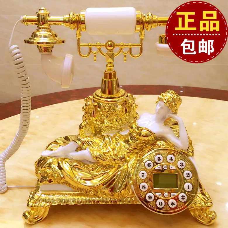 The new landline phone card room luxury European antique telephone retro whiteroomcraft Art Statue Home decoration
The new landline phone card room luxury European antique telephone retro whiteroomcraft Art Statue Home decoration